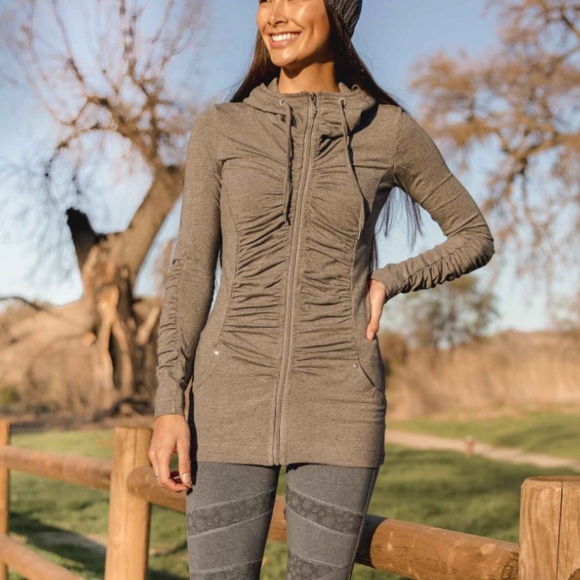 Nomads Brown Bamboo/Cotton Zip Up Hoodie - Picture 1 of 16